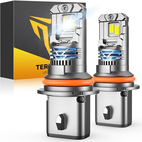 Termitor 7th-Gen 9007/HB5 LED Light Bulbs 14X 90 000LM Ultra Brightness HB5 9007 Fog bulb 6500K Real 1:1 Min Size IP68 with Cooling Fan Long Lifespan Trailer Fenders 2 Pack
