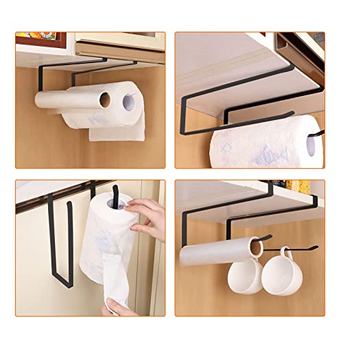 Foto von Rollenhalter Küche Ohne Bohren, Papier Handtuch Rollenhalter, Küchenrollenhalter Zur Anbringung, Unterschrank Papierrollenhalter, Servietten Spender Schrank, Vertikal Oder Horizontal (1)