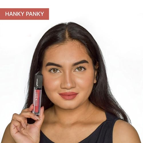 Image of Love Earth Liquid Mousse Lipstick Hanky Panky - Matte Finish | Lightweight, Non-Sticky, Non-Drying,Transferproof, Waterproof | Lasts Up to 12 hours with Vitamin E and Jojoba Oil - 6ml