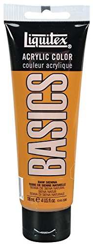 Liquitex BASICS Acrylic Paint, 118ml (4-oz) Tube, Raw Sienna