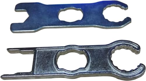 Sunway Solar Panel Connector Tool Works For Different Solar Connectors Assembly and Disassembly,Metal Spanner Wrenches Crimping Tool For Solar PV System Extension Cable Wire Kit-2Pairs