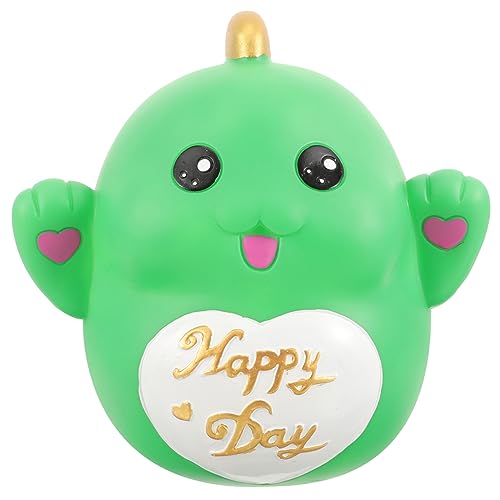 BESTonZON Hucha de Alpaca Mini campanillas de Viento Adorno de Alpaca Hucha Infantil huchas Infantiles decoración Monedas Olla de Ahorro Caja de ahorros con Forma de Dinosaurio Delicado niño