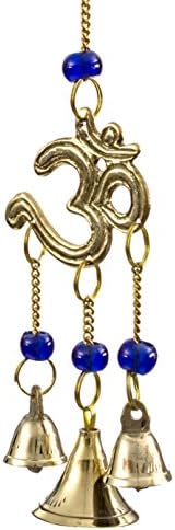 Alternative Imagination Om Brass Wind Chimes with Bells
