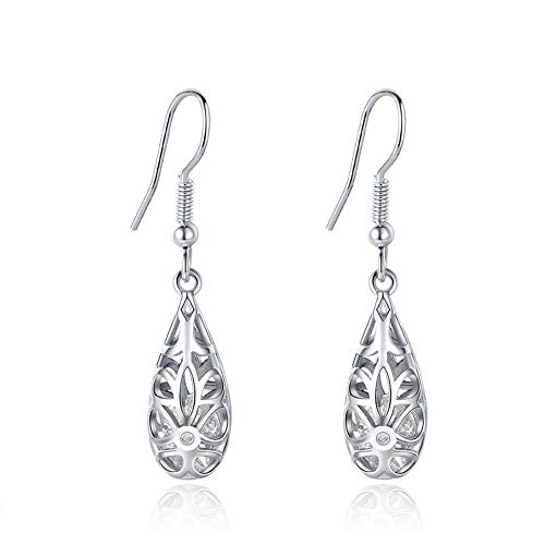 Créoles femme LXGGUC argent 925 cadeau géométrique simple ajouré
