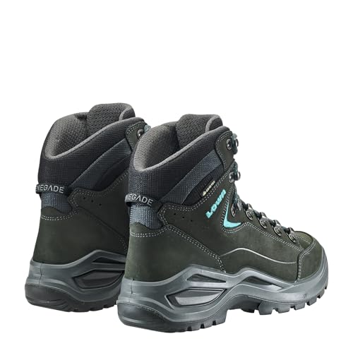 LOWA Stiefel mittel RENEGADE EVO GTX MID Ws W asphalt/türkis, 38