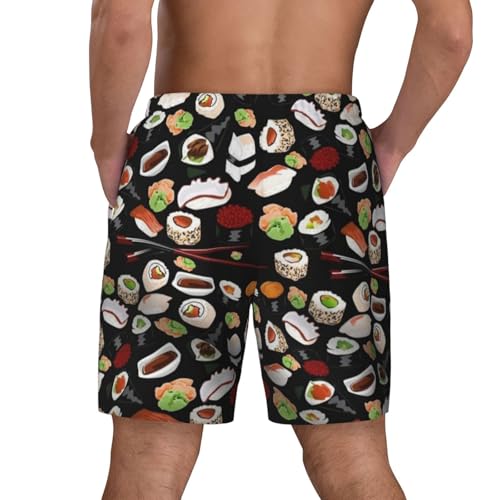 Bañadores de playa de estilo japonés con estampado negro para vacaciones 4