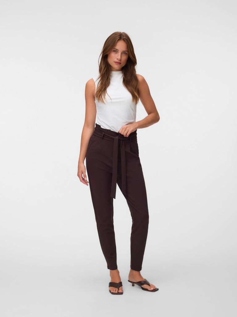 VERO MODA Damen Stoffhose Vmeva Hw Loose Paperbag Pant Ga Noos