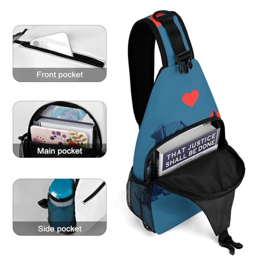 Bolso bandolera casual para senderismo 38x20cm miniatura 4