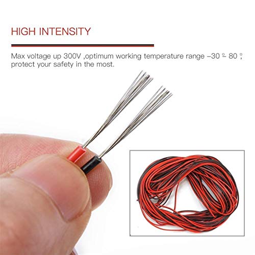Cable eléctrico de cobre de 18 AWG bicolor de dos pines flexible 5