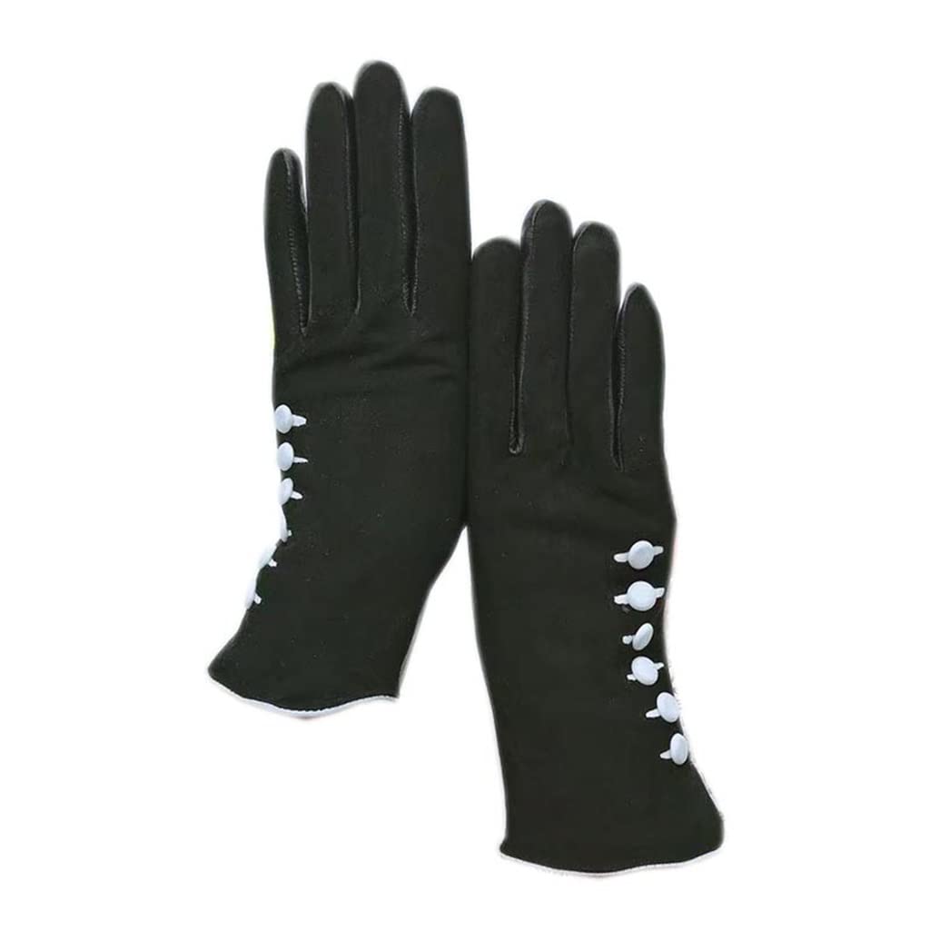 Xzeit Manoplas más cálidas, guantes cálidos de invierno, guantes de mujer de invierno, pantalla táctil, guantes de invierno de gamuza de cuero para mujer, guantes cálidos de esquí (color: A, tamaño:
