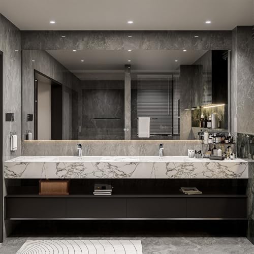 kmnub 68IN Bathroom Vanity with Sink - Modern Floating Bathroom