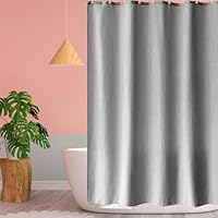 Tenda da doccia in tessuto antimuffa 180x180 cm Bianco Impermeabile Lavabile