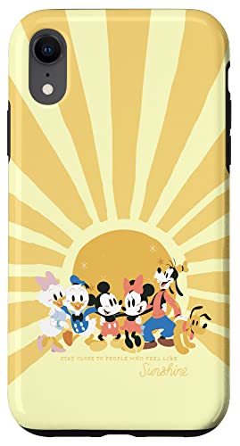 Coque iPhone XR Mickey Disney antichoc transparente avec motif rigolo