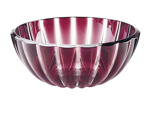 Guzzini Dolcevita large Bowl Purple (9.8 inches -25 cm) Bio-Based Plastic Amethyst Serveware Indoor Outdoor