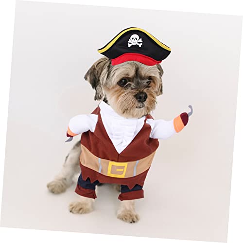 Disfraz Pirata para Perro Halloween Talla S Algodón miniatura 2