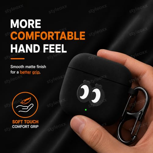 Image of Anvique Silicone Case for OnePlus Buds 4 Pro,Shockproof Protective Cover, Scratch Resistant, Lightweight, Precise Fit with Charging Access (CuteEYE)