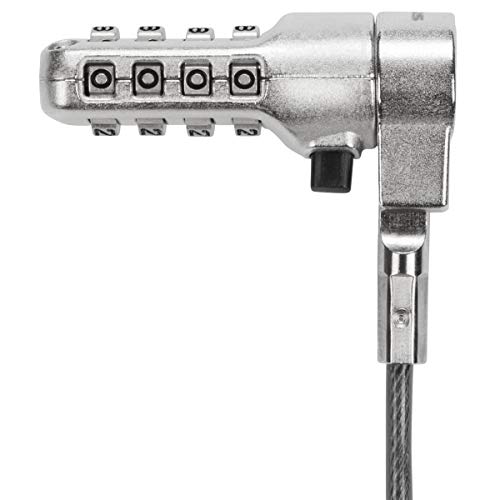 Image of Targus DEFCON 3-in-1 Lock, Resettable Coiled Combination Retail Lock for Laptop Computer and Desktop Security Cable (ASP86CCLGL)