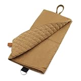 Paws&Co Hundedecke für unterwegs faltbar tragbar perfekt für Camping Picknick Outdoor (Braun, 75x50cm)