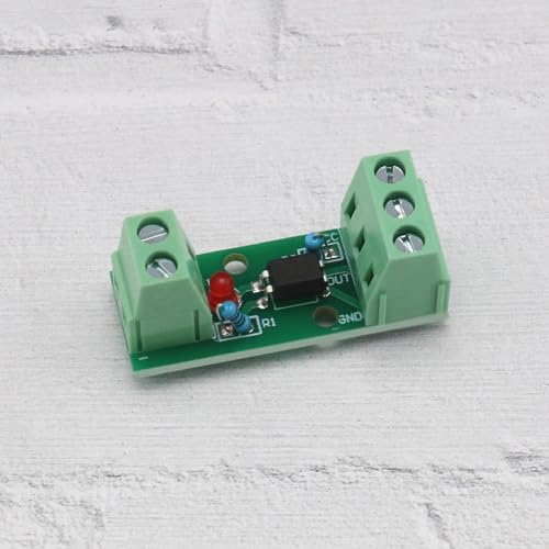 Micro Traders 438-BI 2Pcs Optical Isolator Module Voltage To Current Converter Module Input Optoisolator 12V 80Khz 1 Channel Pc817 El817 Plc Processors thumb #4