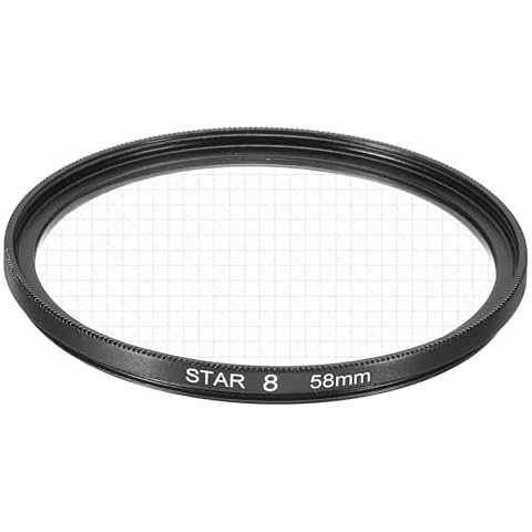 sourcing map 58mm Starburst Lens Filter Cover