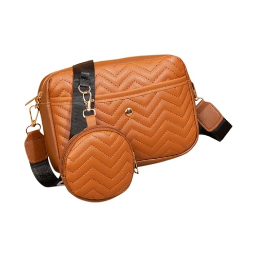 Crossbody Bags for Women Waterproof Shoulder Bag with Small Purse, Casual PU Leather Ladies Handbag Handbag