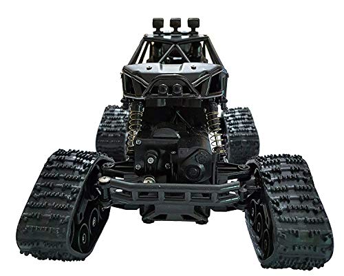 Image of Magicwand 1:16 Scale R /C Rechargeable 4 Wheel Drive Rock Monster with 4 Extra Wheels for All-Terrain Types【Black or Gold】【Pack of 1】