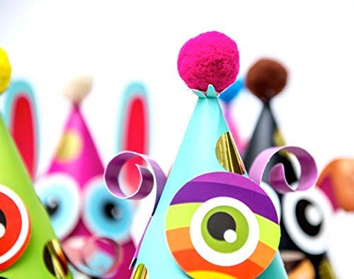 Glittery Garden GG-1616 Party Hats For Kids Art & Craft. Fun Birthday Activity Kit With Stickers. Animal Theme Party Favor, Game Supplies. Christmas thumb #7