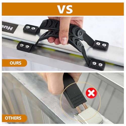 Huayaw Wheelchair Ramp, Non-Slip Aluminum Folding Handicap Portable Ramp, Scooter Ramps for Home Steps, Stairs, Doorways (2FT) - Image 5