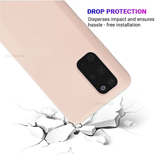 Image of LIRAMARK Liquid Silicone Soft Back Cover Case for Samsung Galaxy S20 Plus / S20 Plus 5G (Pink)