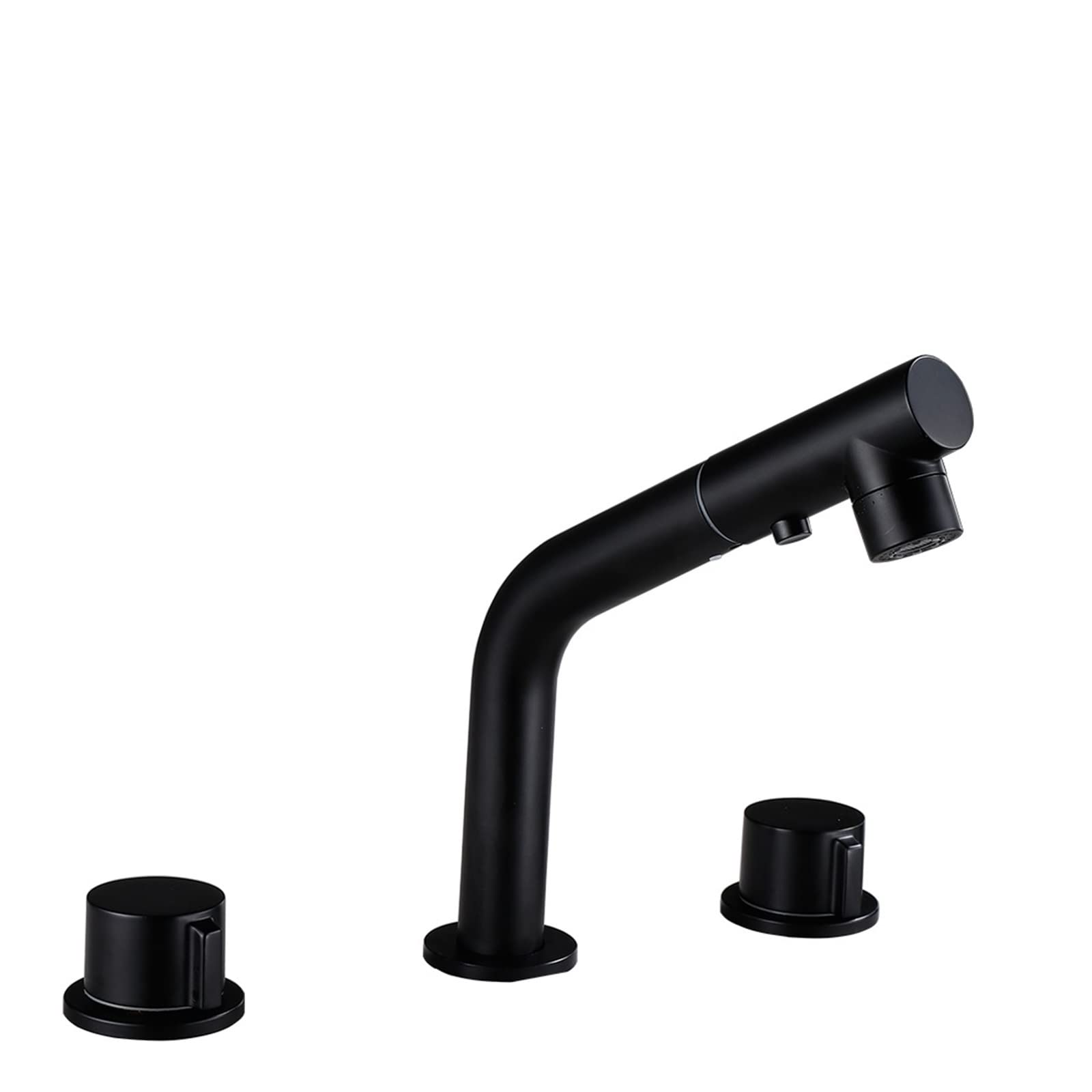 Mitigeur robinet de bain avec bec rétractable et double commande en laiton
