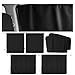 Ckhoid S Set of 5 Car Window Shades, 95% Light Blocking Sunshades with Privacy Divider Curtains and Side Windows Covers Wide Sedan SUV Accessories for Baby Travel Camping Nap Sleeping