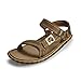Produktbild Gumbies Tracker - Trekkingsandalen mit stabiler Sohle aus recycelten Autoreifen, ergonomisches Fußbett aus Canvas-Baumwolle, verstellbare Riemen - Khaki, 40