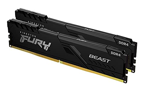 FURY Beast 32GB (2x16GB) 3600MHz DDR4 CL18 Memoria Gaming Kit per Computer Fissi Kit da 2 KF436C18BBK2/32 - RAM - Immagine 6