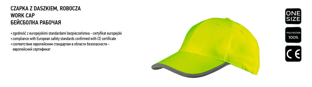NEO TOOLS Szorty ostrzegawcze męskie rozm. S-XXL (żółty/pomarańczowy) | lub zestaw z koszulką i czapką | strefy odblaskowe, wysoka widoczność, kieszenie wielofunkcyjne