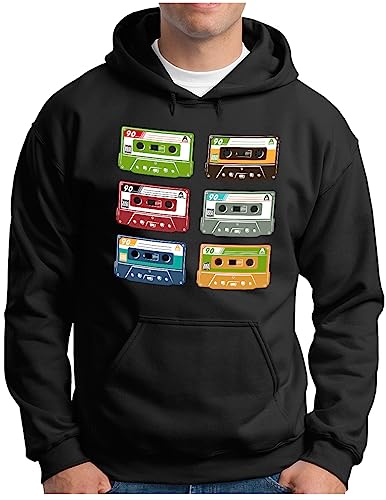 Pull à capuche musique cassette OM3 le cadeau rétro parfait pour homme passionné de son