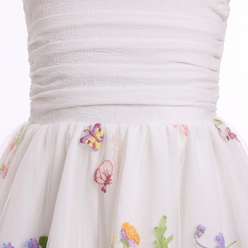 Flower Girl Dress Spaghetti StrapTulle Dress Junior Bridesmaid Dresses Formal Pageant Dresses for Wedding Birthday4