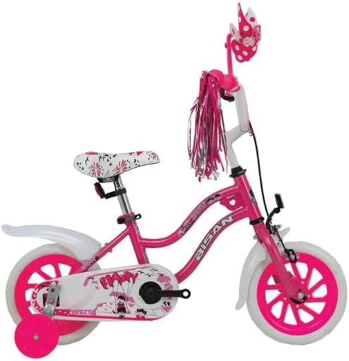 Bisan Happy Çocuk Bisikleti 21 Cm Ön Kaliper 12 Jant Vitessiz Metalik Pembe Kırmızı