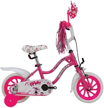 Bisan Happy  ocuk Bisikleti 21 Cm  n Kaliper 12 Jant Vitessiz Metalik Pembe K rm z