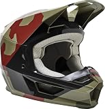 Fox Racing V1 Core Motocross Helmet, BNKR Green Camo, Small