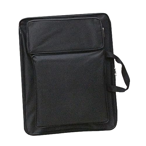 Dickly Estuche de Cartera de Arte Bolsa de Arte para Bolsa de bocetos Mochila de Artistas para Herramienta de Pintura Cuaderno de bocetos, Negro