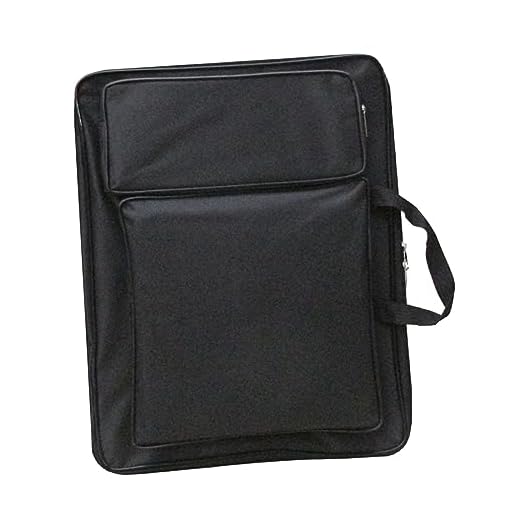 Dickly Estuche de Cartera de Arte Bolsa de Arte para Bolsa de bocetos Mochila de Artistas para Herramienta de Pintura Cuaderno de bocetos, Negro