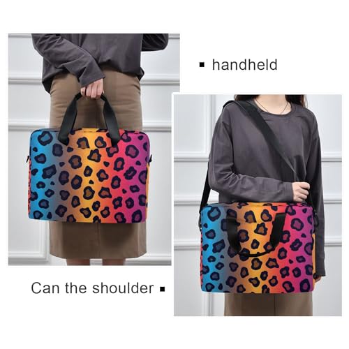 Funda portátil ALAZA estampado leopardo arcoíris 13-15.6 pulg miniatura 2