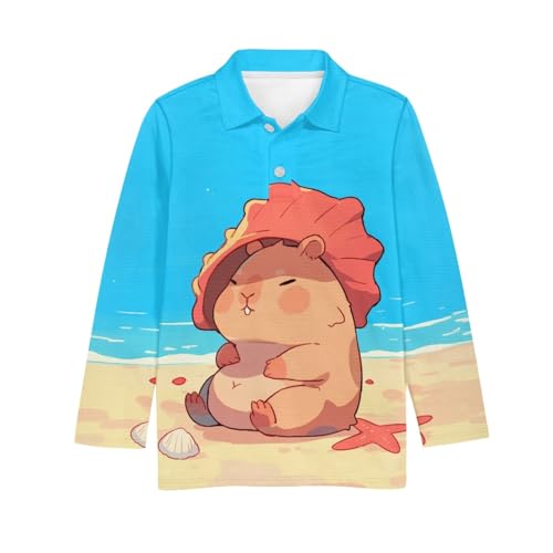 HUIACONG Shirts Boys Golf Shirts for Kids Children Sweatshirts Girls Tops