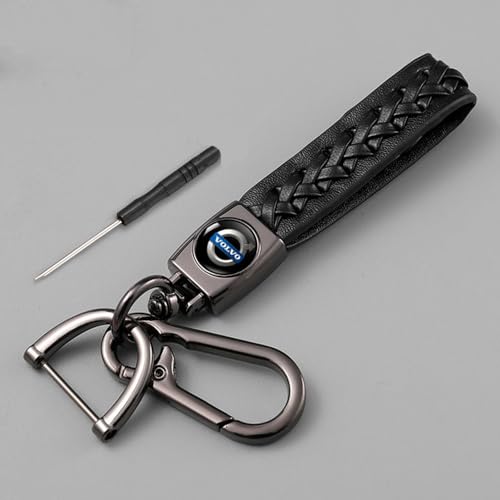 ZGCYK Voiture Porte-Clés Porte Clef pour Volvo XC40 XC60 XC70 XC90 S40 C30 C70 S80 S90 V40 V60 V90 Key Chain KeyRings Key Covers Key Card Holder Men Women Gifts...