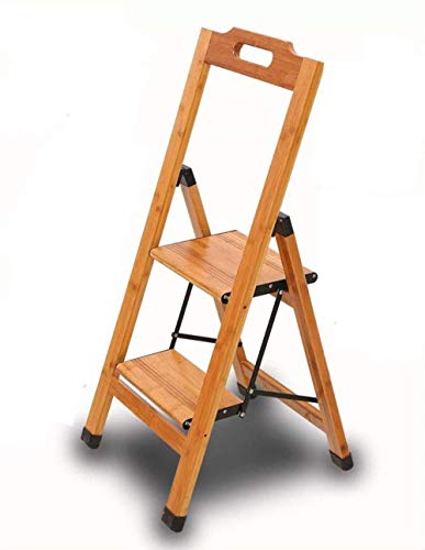 Chaise échelle multifonctionnelle double marche et tabouret pliant maison - 2