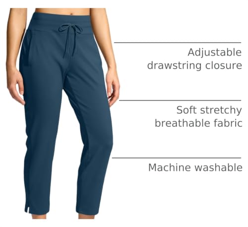 YYV Women's High-Waisted Stretch Ankle Golf Pants w/ 3 Pockets & Split Hem (XS-XXL, Various) - image 4