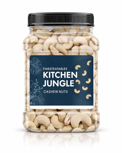 Image of kitchen Jungle Whole Cashew /Kaju Nuts 1KG Pack | Whole Crunchy Cashew Nuts | Premium Kaju | Rich in Protein | Rich in Fibre | Dry Fruit | Festive Snacking