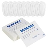 LALAFINA 20Pcs Sterile Nonwoven Eye Pads Breathable Eye Patches Soft Medical Self- Adhesive Nonwoven Wound Dressings for Adults, Random Color