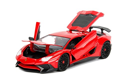 Jada 1:24 W/B - Metals - Hyper-Spec - Lamborghini Aventador SV (Gloss Red)