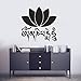 Produktbild LSMYE Yoga Club Wanddekoration Lotus Flower Design Wandaufkleber Yoga Vinyl Wandtattoos Yoga Liebhaber Geschenk Wandplakat violett 57X57cm